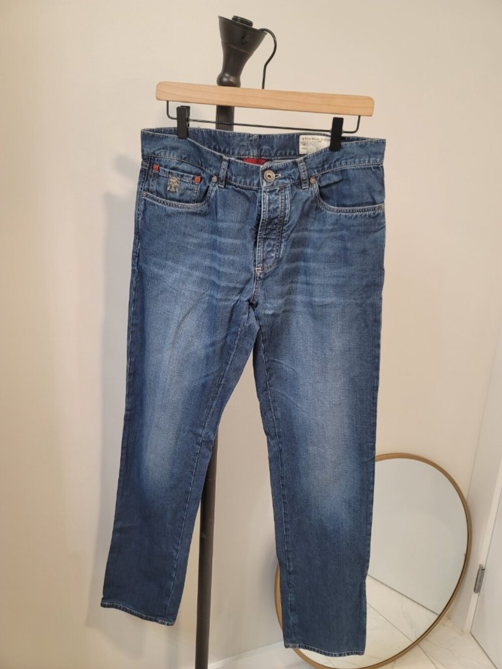 Brunello Cucinelli Men’s Controllo Light Blue Jeans – Made in Italy –  (IT 52)